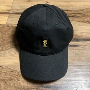 Lord Abbett Knight Chess Piece Black Adjustable Finance‎ Golf Logo Dad Hat Cap